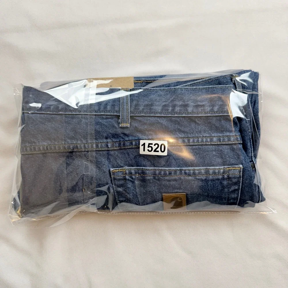 Carhartt B17-DST‎ Relaxed Fit Tapered Leg Blue Denim Jeans Mens 52x30 NWT